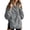Gray, variant on Mock Neck Sweatshirt for Women Solid Color Button Long Sleeve Loose Relaxed Fit Casual Lightweight Ribbed Cuffs Cozy Classic Everyday Fall Winter Pullover
