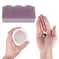 thumbnail image 4 of Unique Bargains 1 Pc Pill Case 3 Grid Design Pill Box Purple, 4 of 6