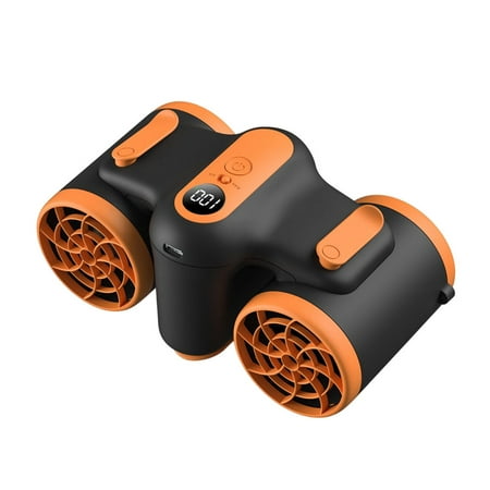 

Lazy People Wearable Cooling Fan Mini Lightweight Smart Hanging Waist Fan for Summer Outdoor Camping Orange