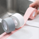 thumbnail image 3 of Cinta de sellado impermeable antimoho para puerta de baño, cocina, ducha, lavabo, bañera, 3,2 m x 3,8 cm, color gris, 3 of 7