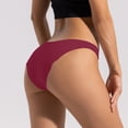 thumbnail image 5 of Lunuaoe Women's Low Waist Cheeky Panties, Skin-Friendly Cotton Crotch Underwear, Breathable Solid Color Briefs, 5 of 8