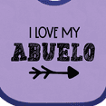thumbnail image 4 of Inktastic I Love My Abuelo with Arrow Boys or Girls Baby Bib, 4 of 4