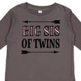 thumbnail image 4 of Inktastic Big Sis of Twins Sister Announcement Girls Long Sleeve Toddler T-Shirt, 4 of 5