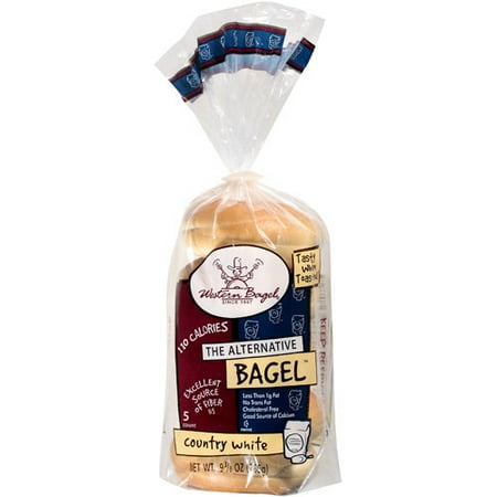 Western Bagel The Alternative Bagel Country White Bagel, 9.5 Oz., 5 Count