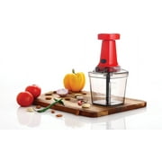 SIGNORA WARE Manual Food Chopper & Processor with Stainless Steel Blades, 1000 ml, Red