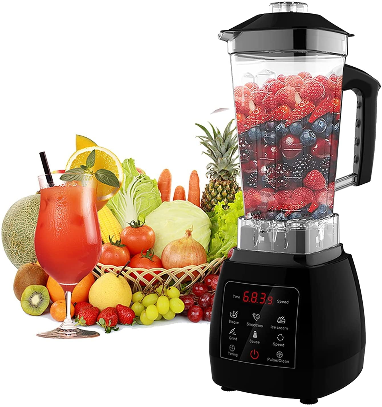 AiDot Syvio 600W Powerful Smoothie Blender with 2-Speed Control
