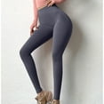 thumbnail image 4 of Kiplyki High Waist Workout Leggings Women's Solid Pants Mid Waist Loose Long Pants Yoga Pants, 4 of 5