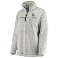 thumbnail image 2 of Women's G-III 4Her by Carl Banks Gray Los Angeles Dodgers Sherpa Quarter-Zip Pullover Jacket, 2 of 5