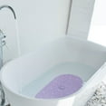 thumbnail image 2 of Semfri Pebble Bath Tub Shower Mat Non Slip Bathtub Mat for Bathroom Showers with Drain Holes and Suction Cups Oval 27 x 14 Inch Clear Purple, 2 of 4