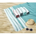 thumbnail image 6 of GLAMBURG Peshtemal Turkish Towel 100% Cotton Beach Towels Oversized 36x71 Set of 6, Cotton Beach Towels for Adults, Soft Durable Absorbent Extra Large Bath Sheet Hammam Towel - Teal, 6 of 8