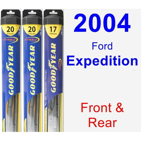 Fork Wiper - 2004 Ford Expedition Wiper Blade Set/Kit (Front & Rear) (3 Blades) - Hybrid
