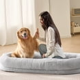 thumbnail image 1 of VEVOR Human Dog Bed 68x35x10in Large Human Size Dog Bed Washable Faux Rabbit Fur, 1 of 9