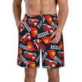 thumbnail image 1 of Fotbe Fire Rescue With Red Helmet And Truck Trajes de Baño Estampados para Hombre, Shorts de Verano de Secado Rápido, Ropa de Playa, Bañadores-XX-Large, 1 of 6
