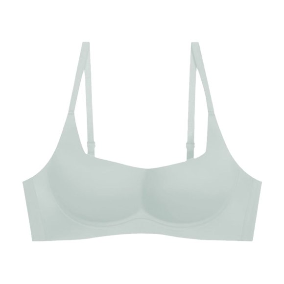 DondPO Bras for Women Women's Thin Small Breasts Gather and Support To Sagging Soft Support No Breast Holding Bra Wireless Bra Seamless Bras Green S Clearance!