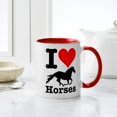 thumbnail image 4 of CafePress - I Heart Horses Mug - 11 oz Ceramic Mug - Novelty Coffee Tea Cup, 4 of 4