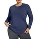 thumbnail image 3 of Jeans de tiro bajo,Camiseta deportiva de manga larga para mujer, transpirable, elástica en cuatro direcciones, absorbe la humedad, corte holgado para fitness y uso informal, sopatenor, 3 of 8