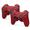 Red, variant on RetroFam 2 Pack Wireless Controller compatible for Playstation PS3 Console, Black