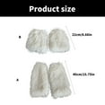 thumbnail image 3 of ZPAQI Solid Color Thick Leg Warmers for Winter Outfits Women Plush Boot Cuffs, 3 of 21