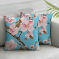 thumbnail image 3 of nygtbtfer Throw Pillow Covers, Couch Pillows Covers, Set of 2 Holiday Throw Pillow Covers, Spring Pink Flowers, Throw Pillow Covers for Couch, Pillow Covers White, 3 of 7