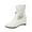 White, variant on Women's Wedge Ankle Boots Lace Fall Low Heel Slip on Short Booties Shoes for Ladies(Black,9)