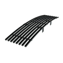 APS Premium Stainless Steel Black 8x6 Horizontal Billet Grille Compatible with Ford F-150 2009-2014 Lower Bumper N19-J98766F