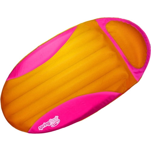 SwimWays Spring Float SunDry Lounger, Orange - Walmart.com