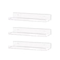 thumbnail image 1 of Naiovety Estantes flotantes de acrílico, paquete de 4 estantes de pared de baño transparentes, estante de pared flotante de acrílico Almacenamiento y organización del hogar No.2, 1 of 6