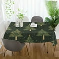thumbnail image 3 of Yayeee Tablecloths 54" x 72" Rectangle Wrinkle Resistant Party Table Cover, Hand Drawn Christmas Trees, 3 of 8