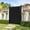 Black, variant on VEIKOUS 6' x 3' Cedar Wood Garden Gate with Aluminum Frame, Lockable Full Enclosure Security Privacy Fence Gate for Yard, Brown