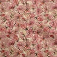 thumbnail image 1 of oneOone Silk Tabby Red Fabric Abstract Floral Quilting Supplies Print Sewing Fabric By The Yard 42 Inch Wide-1ra, 1 of 5