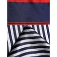 thumbnail image 6 of INSPIRE CHIC 2Pcs 50cm Women Satin Printed Square Kerchief Neck Scarf Dark Blue&Dark Blue, 6 of 6