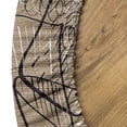 thumbnail image 5 of Ambesonne Grunge Fitted Round Tablecloth, Pencil Drawing Art Print, 40"- 44" Diameter, Dark Sand Brown Grey, 5 of 5