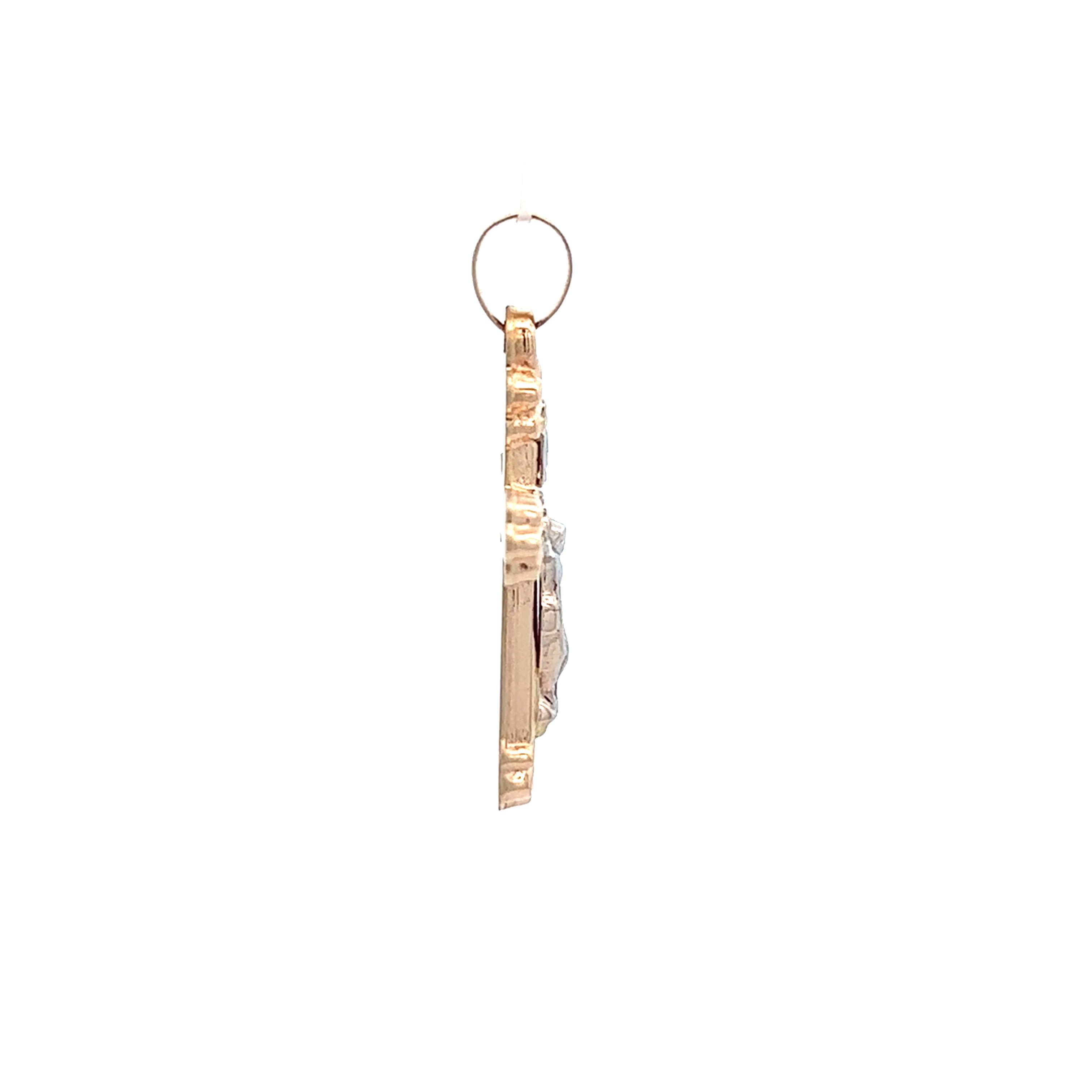 Brilliance Fine Jewelry14 KT Two Tone Gold Crucifix Pendant