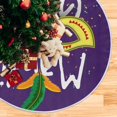 thumbnail image 5 of GZHJMY Mardi Gras Tree Skirt Home Decoration Large Round Venetian Christmas Tree Skirt for Holiday Party Home Christmas Day Ornaments 36", 5 of 6