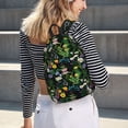 thumbnail image 6 of Picia Chamomile Printed Canvas Daypack - Stylish and Durable Vintage Compact Backpack - Class, Work, Travel, or Laptop Bookbag,Organized Compartments-Medium, 6 of 6