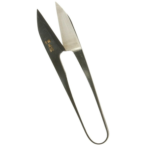 Kotobuki Traditional Japanese Thread Scissors, Black Finish with Short