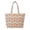 Gingerbread Christmas Print, variant on Jeiento Christmas Plaid Padded Tote Bag for Women Large Capacity Handle Shoulder Purse with Zipper Closure for Holiday Shopping, Work Commute, Travel, Winter Christmas Gift