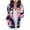 Blue, variant on IROINNID Women's Leisure Short Jacket Graphic Prints Jacket Long Sleeve Outwear, Black