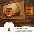 thumbnail image 3 of BRIGHTFUFU Retro Style Chandelier Creative Hanging Light with Iron Material for Decoration Coffee Color Adjustable 1 Meter, 3 of 8