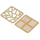 thumbnail image 4 of 2 unids Posavasos de Metal Oro Zhivalor Anti Escaldado Aislamiento Térmico Hierro Tetragonum, 4 of 8