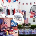 thumbnail image 4 of XMMSWDLA Stars Stripes Patriotic 4th of July Placemats , 12x18 Inch Independence Day Table Mats for Party Kitchen Dining Decoration, 4 of 5