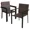 Brown, variant on UDPATIO Patio Dining Chairs Set of 4 Stackable Outdoor Wicker Dining Chairs, All-Weather Patio Armchairs with Armrests, Rustproof Steel Frame, Ergonomic Comfort for Backyard, Deck, Garden,Brown