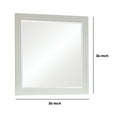 thumbnail image 5 of Wooden Mirror with Molded Trim Details, White, 5 of 5