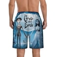 thumbnail image 4 of Corpse Bride Men's Swim Trunks Quick Dry Beach Board Shorts with Pockets Mesh Lining Bathing Suits, 4 of 7