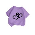 thumbnail image 3 of WEAIXIMIUNG T-Shirt Blanc pour Filles, Mignon Graphique, Col Rond, Manches Courtes, Été, Décontracté, 160, 3 of 5