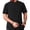 Black, variant on Mens Short Sleeve Guayabera Shirts Linen Cotton Button Down Mexican Cuban Wedding Shirt Summer Beach Tops Big and Tall Size M-3XL White