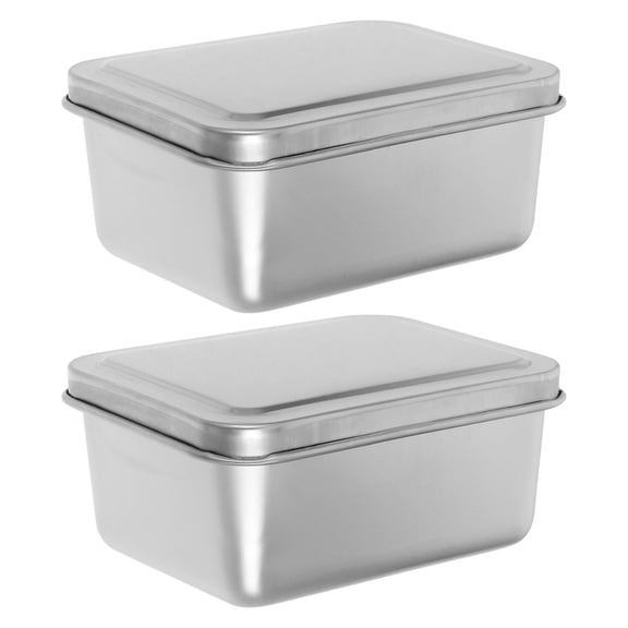 LOLIPPYY 2Pcs Metal Oven Trays with Smooth Surface and Sealed Lid for Kitchen Baking