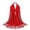 Red, variant on Women's Chiffon Head Scarf Elegant Flowing Long Shawl Wrap Hijab Fashion Accessory for Spring and Summer Seasons D