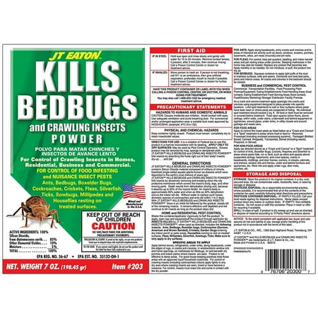 Jt Eaton 203 Bed Bugs Bed Bug Killer, Powder