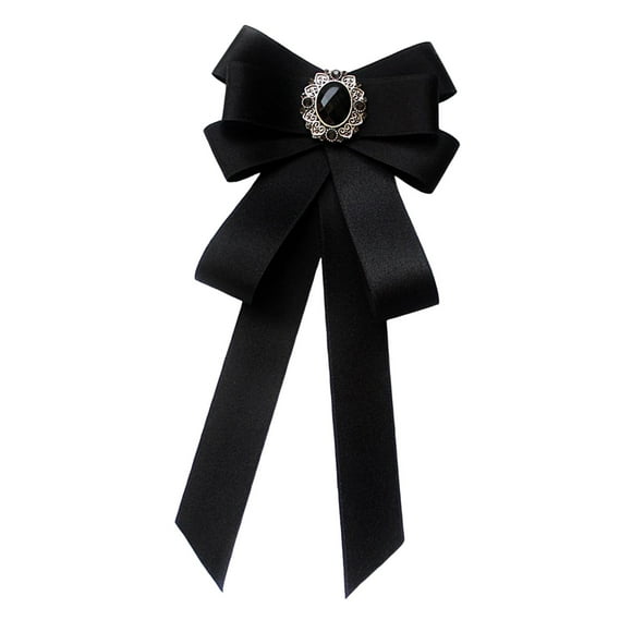 lionlar Pre-tied bow tie for women with bow tie decoration collar bow tie elegant ribbon black